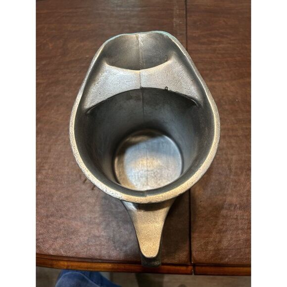 Vintage Pewter Pitcher With Handle And Pour Spout - Picture 3 of 4